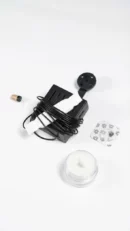 Cámara botón espía 4K WiFi con accesorios, cargador y pilas